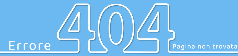 Errore 404: pagina non trovata